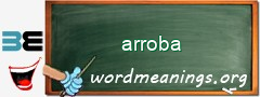 WordMeaning blackboard for arroba